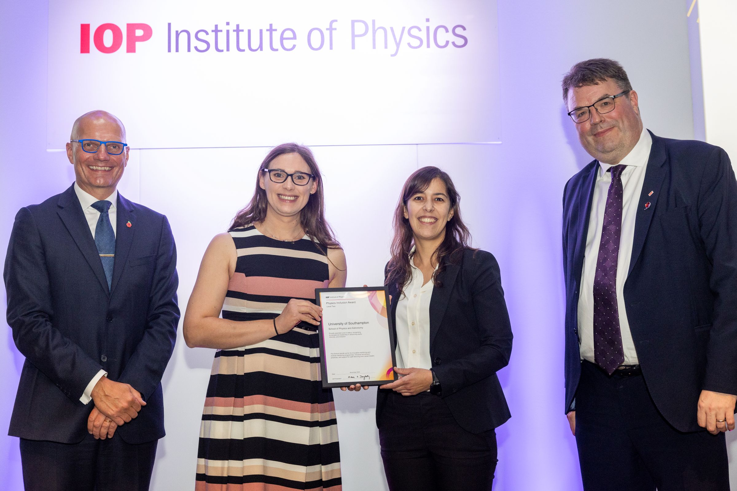 School of Physics and Astronomy excels in Institute of Physics Inclusion Award