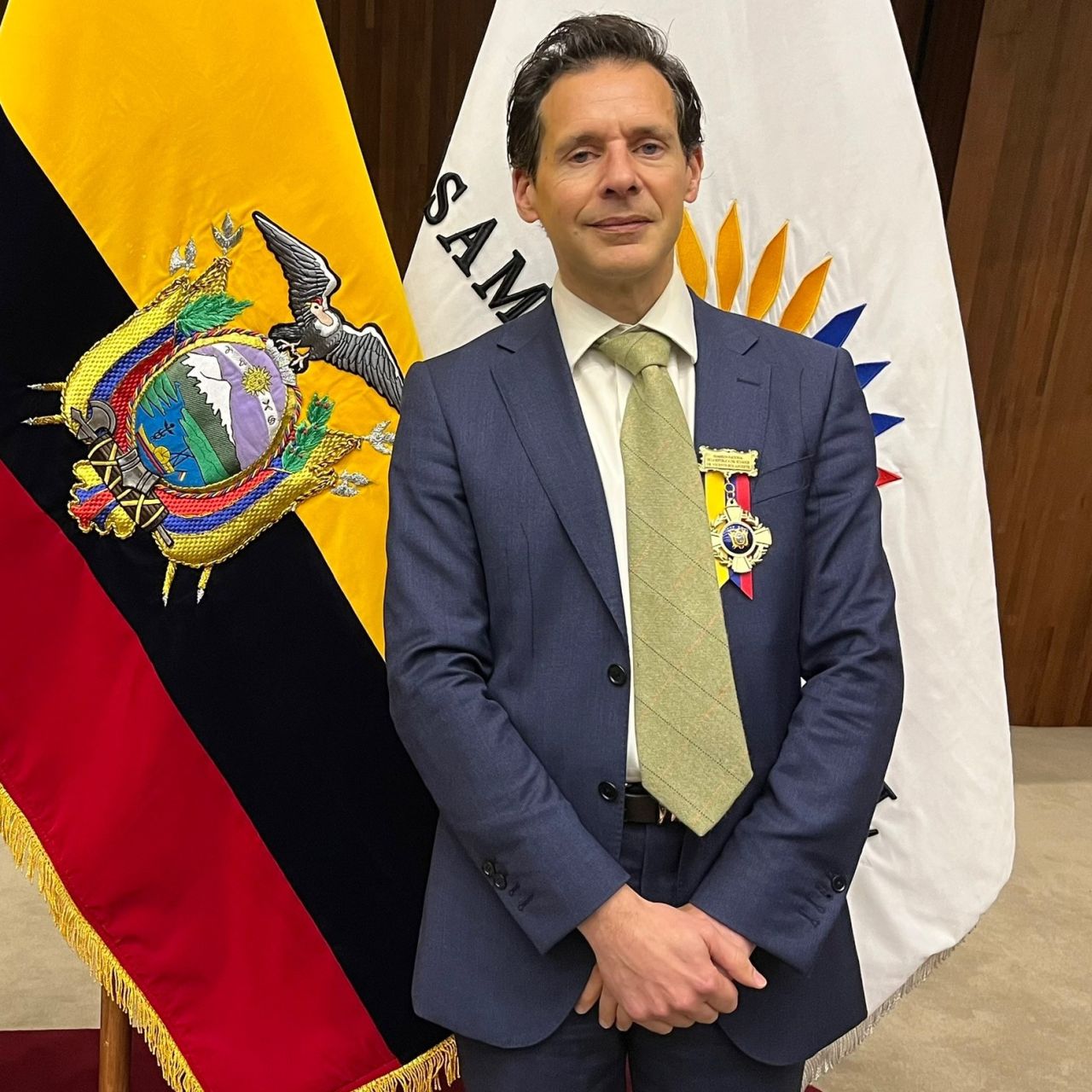 Ecuador bestows recognition on Professor Chris Brown
