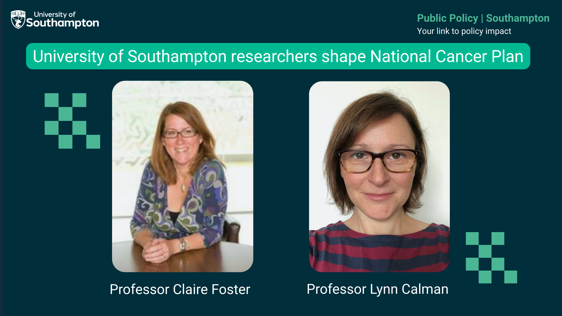 UoS academics contribute to National Cancer Plan