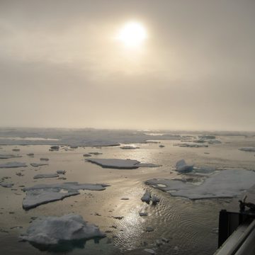 Bastian Hambach’s winning submission of polar ice floes in Greenland.