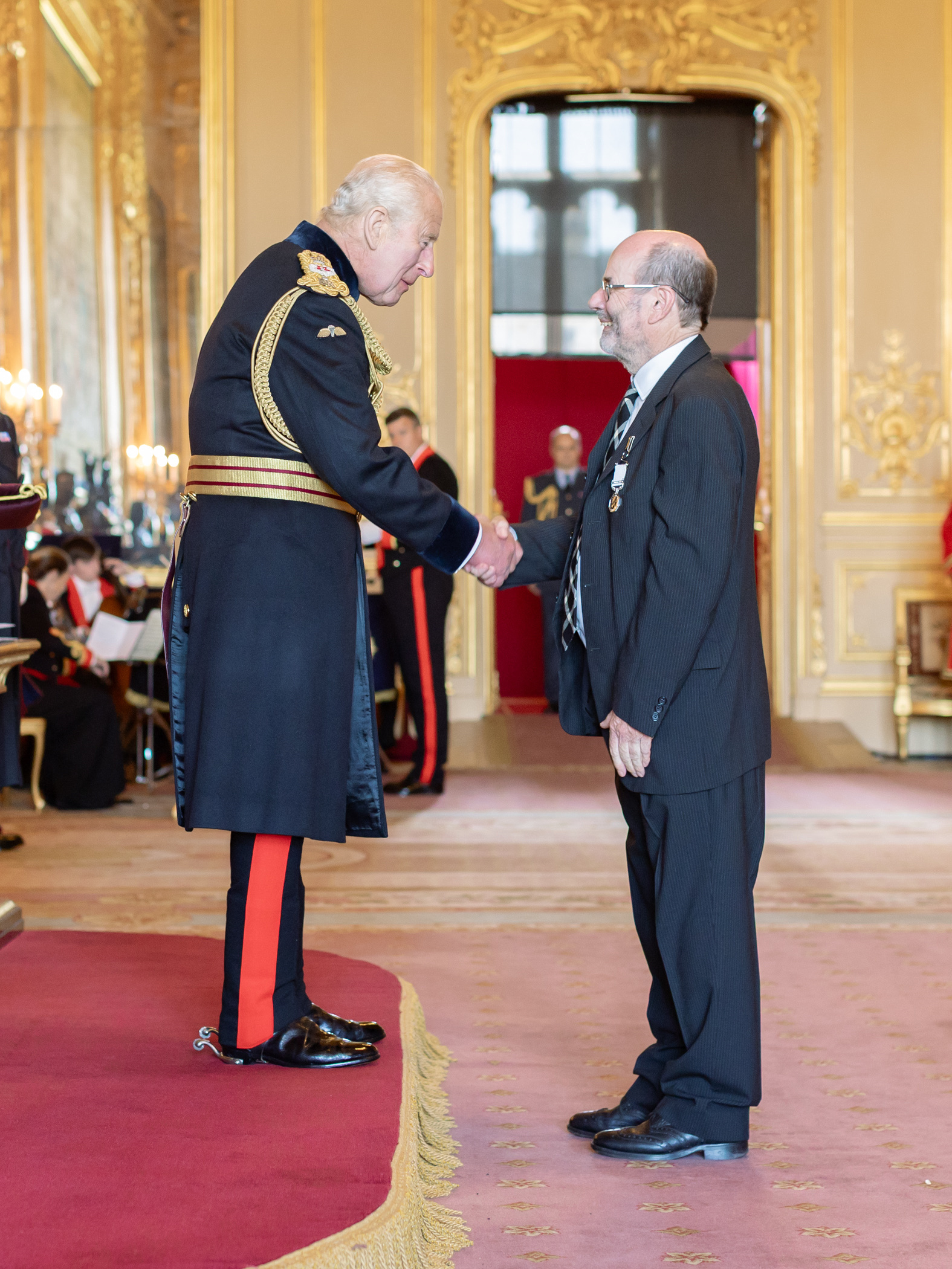 Professor John Marshall receives Polar Medal from King Charles III