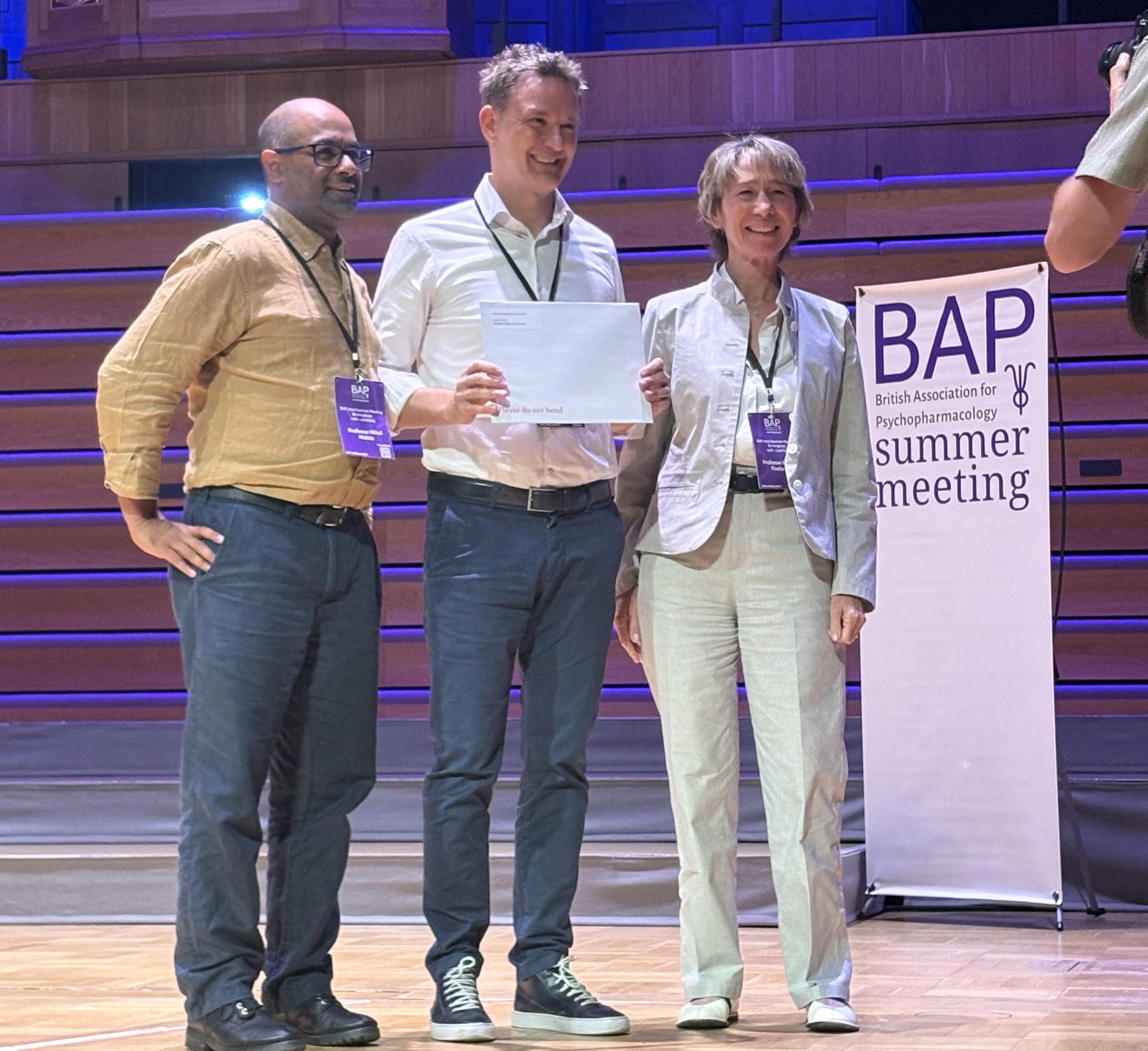 Professor Samuele Cortese receives the Senior Clinical Award from the British Association for Psychopharmacology